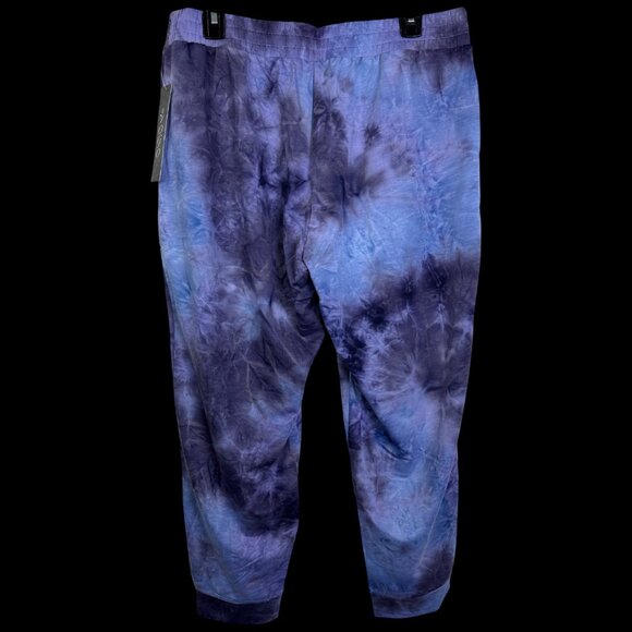 VOGO Tie Dye Joggers Pockets Lightweight Loungewear Size Small Purple Blue NEW - Picture 4 of 5